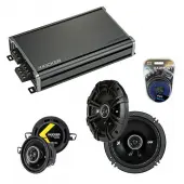 Compatible with Volkswagen GTI 1986-1994 Speaker Replacement Kicker DSC65 DSC35 & CXA360.4 Amp