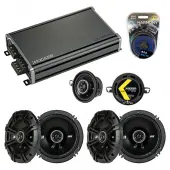 Compatible with Lexus RX350/400H 07-09 Speaker Replacement Kicker (2) DSC65 DSC35 & CXA360.4 Amp