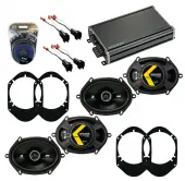 Compatible with Lincoln Mark LT 2205-2008 Speaker Replacement Kicker (2) DSC68 & CXA360.4 Amp