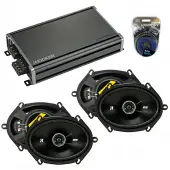 Compatible with Mercury Montego 2005-2007 Speaker Replacement Kicker (2) DSC68 & CXA360.4 Amp