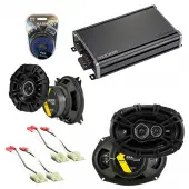 Compatible with Oldsmobile Cutlass Supreme 1988-1991 Speaker Replacement Kicker DS & CXA360.4 Amp