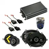 Compatible with Plymouth 600E Class 1983-1987 Speaker Replacement Kicker DS Series & CXA360.4 Amp