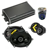 Compatible with Plymouth Caravelle 1985-1988 Speaker Replacement Kicker DS Series & CXA360.4 Amp