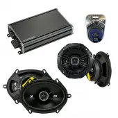 Compatible with Toyota Cressida: Luxury 85-87 Speaker Replacement Kicker DS Series & CXA360.4 Amp