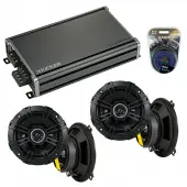 Compatible with Toyota Land Cruiser 1988-1992 Speaker Replacement Kicker (2) DSC5 & CXA360.4 Amp