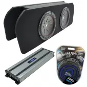 Compatible with 2015 - 2023 Ford Mustang Coupe Kicker CompR CWR12 Dual 12 Custom Sub Box Harmony HA-A1500.1