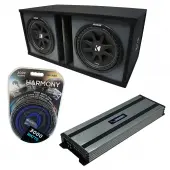 Universal Car Stereo Paintable Ported Dual 15" Kicker Comp C15 Sub Box Enclosure & Harmo...