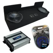 Compatible with 1995-2004 Toyota Tacoma Extended Cab Truck Harmony R124 Dual 12" Sub Box & Harmony HA-A400.1