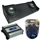 Compatible with 1998-2001 Dodge Ram Extended Cab Truck Harmony R104 Dual 10" Rhino Sub Box &...