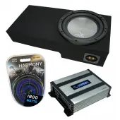 Compatible with 2001-2005 Ford Explorer Sport Trac SUV Harmony F104 Single 10" Sub Box & Harmony HA-A400.1