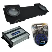 Compatible with 2002-2013 Chevy Avalanche Underseat Harmony R104 Dual 10" Sub Box & Harmony HA-A400.1 Amp