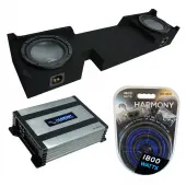 Compatible with 2004-2008 Ford F-150 Extended / Super Cab Truck Harmony R104 Dual 10" Sub Box & Harmony HA-A400.1