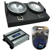 Compatible with 2015 - UP Ford F150 Super Cab Harmony HA-R104 Dual 10 Custom Sub Box Harmony HA-A...