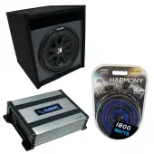 Universal Car Stereo Paintable Ported 10" Kicker Comp C10 Sub Box Enclosure & Harmony HA...