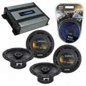 Compatible with Acura RSX Type S 2002-2006 Factory Speaker Replacement Harmony (2)R65 & Harmony HA-A400.4 Amp