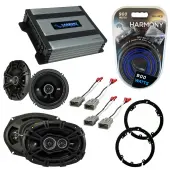 Compatible with Acura TL 2009-2014 Factory Speaker Replacement Kicker Bundle DSC65 DSC693 & Harmony HA-A400.4