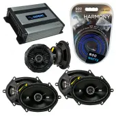 Compatible with BMW 328 1997-2001 Factory Speaker Replacement Kicker (2)DSC68 DSC5 & Harmony HA-A400.4