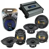 Compatible with Cadillac DeVille 2000-2005 OEM Component Speaker Replacement Harmony & Harmony HA-A400.4 Amp