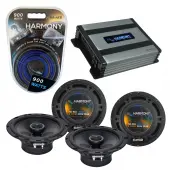 Compatible with Cadillac STS 2005-2011 Factory Speaker Replacement Harmony (2)R65 & Harmony HA-A400.4 Amp