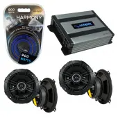 Compatible with Cadillac CTS 2003-2007 Factory Speaker Replacement Kicker (2) DSC5 & Harmony HA-A400.4