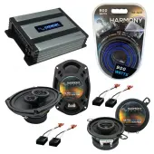 Compatible with Chevy Cavalier 1991-1994 OEM Speaker Replacement Harmony R35 R69 & Harmony HA-A400.4 Amp