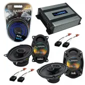 Compatible with Chevy Caprice 1985-1990 OEM Speaker Replacement Harmony R46 R69 & Harmony HA-A400.4 Amp