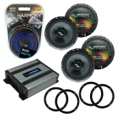 Compatible with Chevy Equinox 2005-2006 Factory Speakers Replacement Harmony (2) C65 & Harmony HA-A400.4