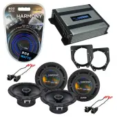 Compatible with Chevy Express Van 1996-2007 OEM Speaker Replacement Harmony (2) DC65 & Harmony HA-A400.4 Amp