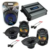 Compatible with Chevy Lumina 1990-1994 Factory Speaker Replacement Harmony R46 R69 & Harmony HA-A400.4 Amp