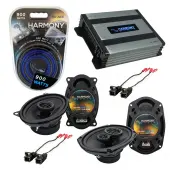Compatible with Chevy Malibu 1997-2003 Factory Speaker Replacement Harmony R46 R69 & Harmony HA-A400.4 Amp