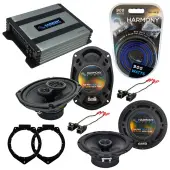 Compatible with Chevy Malibu Classic 2008 OEM Speaker Replacement Harmony R65 R69 & Harmony HA-A400.4 Amp