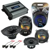 Compatible with Chevy Monte Carlo 1995-1999 OEM Speaker Replacement Harmony R5 R69 & Harmony HA-A400.4 Amp