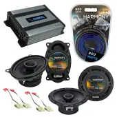 Compatible with Chevy S-10 Blazer 1990-1994 OEM Speaker Replacement Harmony R46 R65 & Harmony HA-A400.4 Amp