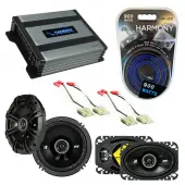 Compatible with Chevy S-10 Blazer 1990-1994 Speaker Replacement Kicker DSC46 DSC65 & Harmony HA-A400.4 Amp