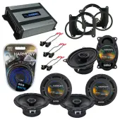 Compatible with Chevy S-10 Blazer 1995-1997 OEM Speaker Replacement Harmony R46 R65 & Harmony HA-A400.4 Amp