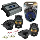 Compatible with Chevy S-10 Blazer 82-89 OEM Speaker Replacement Harmony R46 R69 & Harmony HA-A400.4 Amp