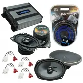 Compatible with Chevy S-10 Blazer 82-89 OEM Speakers Replacement Harmony C46 C69 & Harmony HA-A400.4 Amp