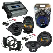 Compatible with Chevy S-10 Truck 1994-2001 OEM Speaker Replacement Harmony R46 R65 & Harmony HA-A400.4 Amp