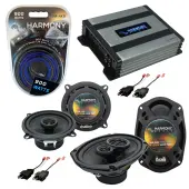 Compatible with Dodge Charger 1984-1987 Factory Speaker Replacement Harmony R5 R69 & Harmony HA-A400.4 Amp