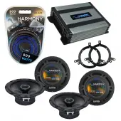 Compatible with Dodge Durango 2002-2003 Factory Speaker Replacement Harmony (2) R65 & Harmony HA-A400.4 Amp