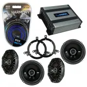 Compatible with Dodge Durango 2002-2003 Factory Speaker Replacement Kicker (2) DSC65 & Harmony HA-A400.4