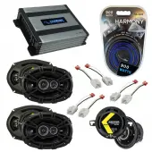 Compatible with Dodge Magnum 2005-2007 Factory Speaker Replacement Kicker DSC693 DSC35 & Harmony HA-A400.4