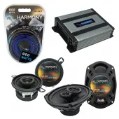 Compatible with Dodge Mirada 1983-1983 Factory Speaker Replacement Harmony R35 R69 & Harmony HA-A400.4 Amp
