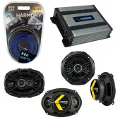 Compatible with Dodge Monaco 1990-1992 Factory Speaker Replacement Kicker DSC5 DSC693 & Harmony HA-A400.4