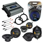 Harmony Audio HA-A400.4 Amp Bundle with Harmony Audio HA-R65, Harmony Audio HA-R35, Harmony Audio HA-R69 Speakers Compatible with Dodge Neon 1995-2001 Factory Speaker Replacement