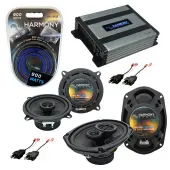 Compatible with Dodge Ram Charger 1984-1993 Speaker Replacement Harmony R69 R5 & Harmony HA-A400.4 Amp