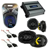 Compatible with Dodge Ram Charger 1984-1993 Speaker Replacement Kicker DSC693 DSC5 & Harmony HA-A400.4 Amp