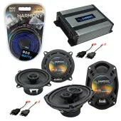 Compatible with Dodge Ram Truck 1984-1993 OEM Speaker Replacement Harmony R69 R5 & Harmony HA-A400.4 Amp