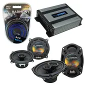 Compatible with Dodge Charger 1974-1983 Factory Speaker Replacement Harmony R5 R69 & Harmony HA-A400.4 Amp