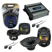 Compatible with Eagle Summit 1988-1992 Factory Speaker Replacement Harmony R4 R69 & Harmony HA-A400.4 Amp